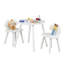 Table ronde et table à manger en plastique