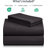Luxclub 4 PC Black California King Silky Soft Cooling Extra Deep Pocket Performance Sheet Set-123418308-123418275