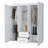 White All-In-One 2-Door Armoire