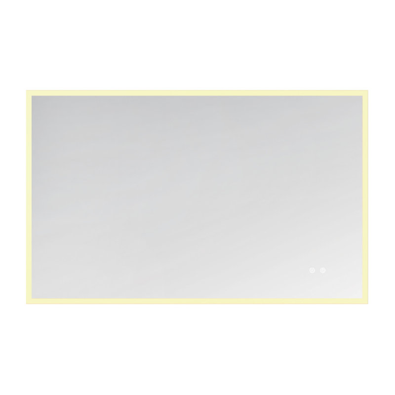 Kingston Brass Aurora 30-Inch x 48-Inch LED Bathroom Mirror, Front and Back Light, Anti-Fog, Dimmable Touch Sensor Lighted Mirror