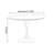 Retro-Inspired Round Solid Wood Dining Table