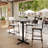 Commercial Seamless Surface Tabletop with Bar Height Crisscross Base-156453011-156453016