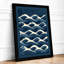 Flowing Waves Coastal - Framed Print-1757556969-1757556966