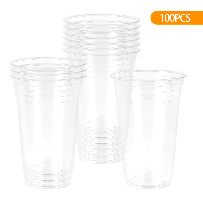 Gobelets en plastique transparents jetables 24 oz