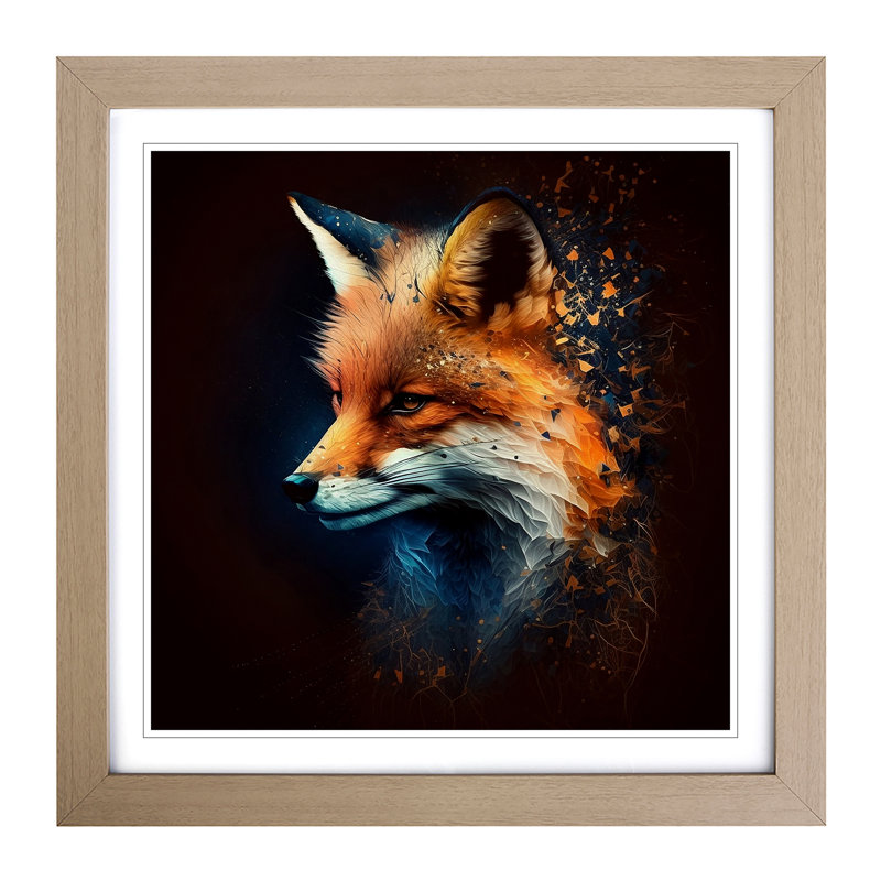 Single Picture Frame Print on Wood, Oak
