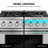 Cosmo 36 in. Vista Collection 5.4 cu. ft. Gas Range, 6 Burners, Convection Oven, LED Light Panel in Modern Stainless Steel