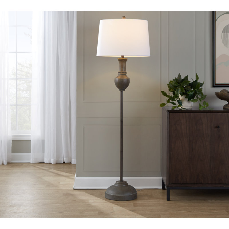 Geehan 61" Polyresin Floor Lamp