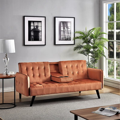 Cricklade 72'' Velvet Sleeper