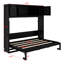 Lit escamotable peu encombrant avec armoires de rangement-1464277765