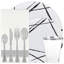 Ensemble de vaisselle de table jetable Ecoqualité pour 10 personnes-100812304-86643474