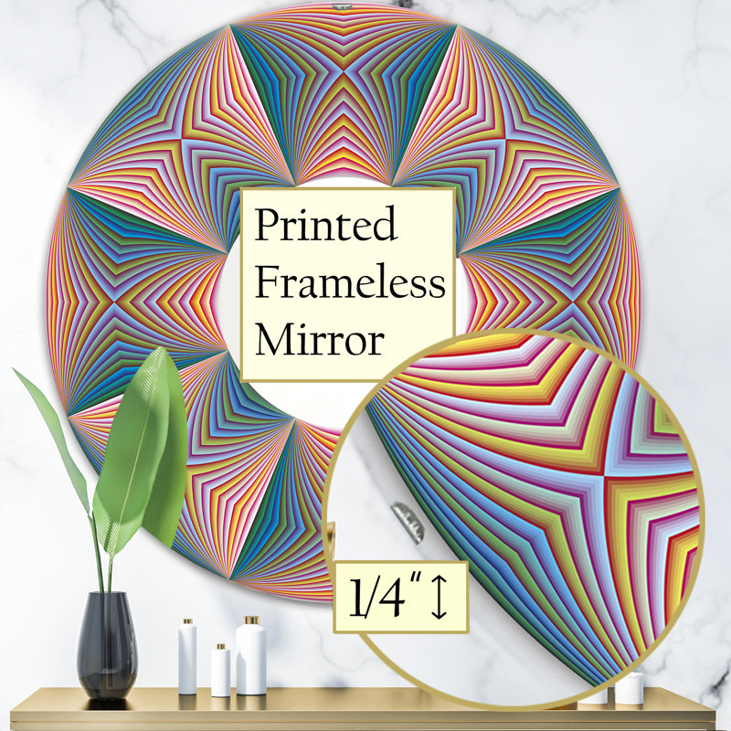 Miroir mural Illusion II, H 23,6 po x l 23,6 po
