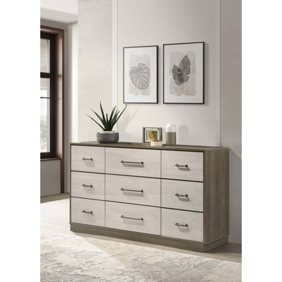 Contemporary Nine-Drawer Dresser with Hidden Jewelry Tray