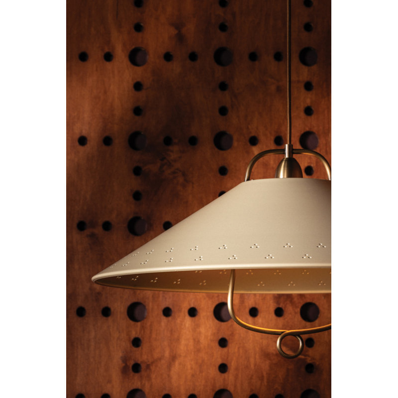 Pawley Pendant in Historic Bronze and Soft Sand by Cortney Bishop