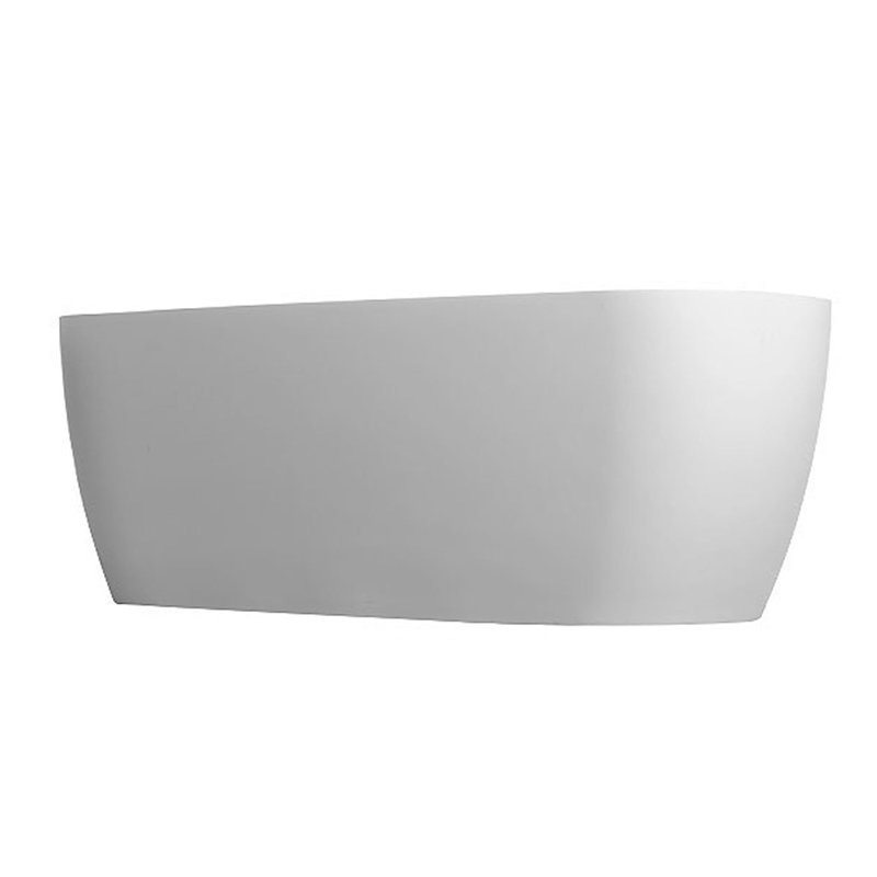 Lunar 71'' x 31.5'' Soaking Solid Surface Bathtub, Matte White