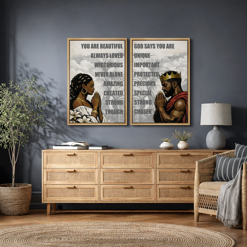You Are Beautiful, Natural Frame, H 36 po x l 48 po x P 1,5 po