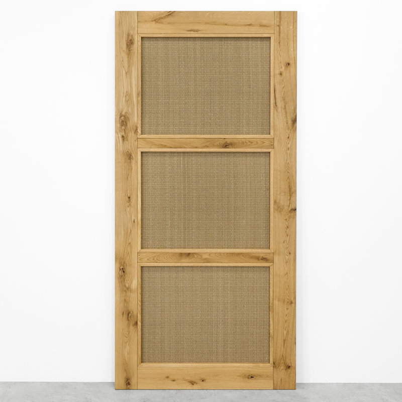 Amariae Oak with Rattan Barn Door, Natural Oil