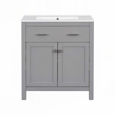 Meuble-lavabo 30 po avec lavabo en céramique