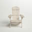 Chaise Adirondack confortable et robuste en bois massif Shreya