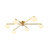 Priella Mid-Century Brass Ellipse Glass Semi-Flush Mount-613010927-624122903