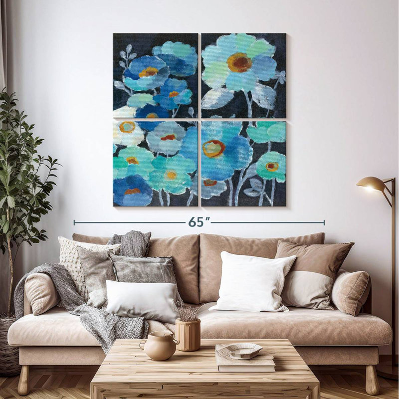 Harnek Indigo Flowers III