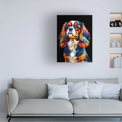 Tina Lavoie Pop Art Cavalier King Charles Spaniel Canvas Art