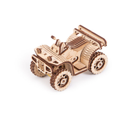 Wood Trick ATV Wooden 3D Model Model