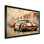 «Red Car 1950 Race Car Tracks I», art mural rouge