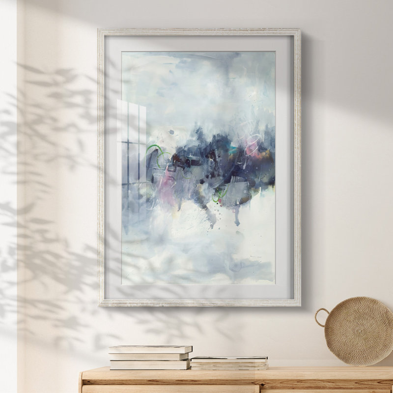 Birds I -Framed Print, 28.5" H x 20.5" W, White