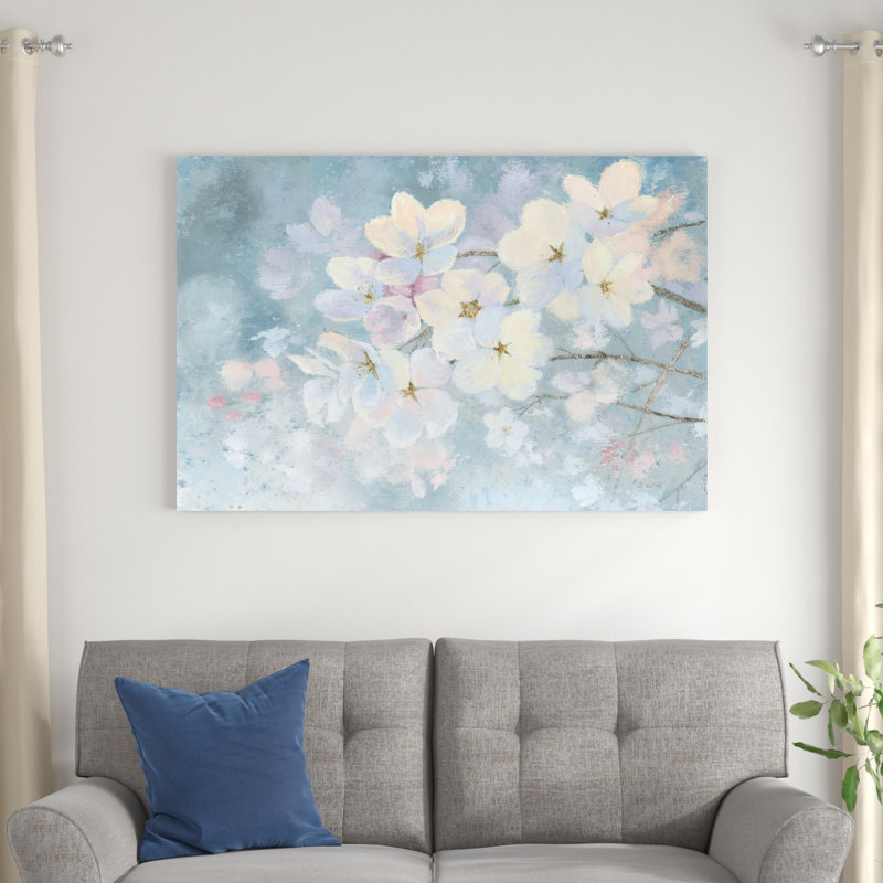Splendid Bloom par James Wiens - peinture sur toile tendue, H 32 po x l 48 po