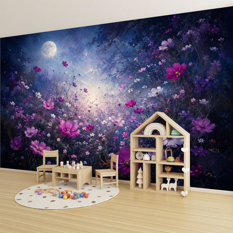 Papier peint adhésif auto-adhésif moderne pour la chambre à coucher L 69 po x l 96 po Peel and Stick