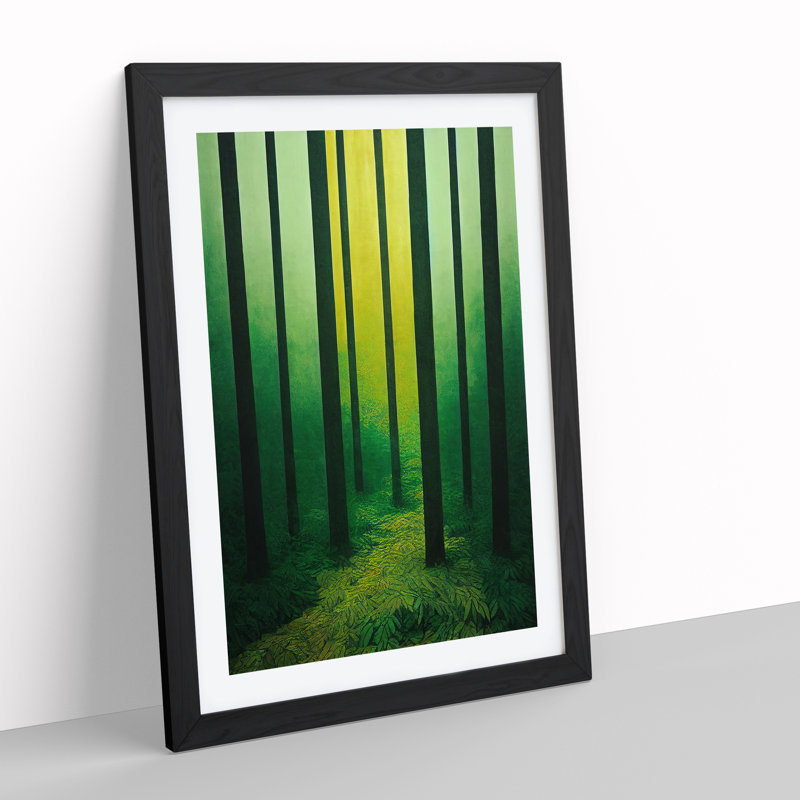 The Incredible Forest - Single Picture Frame Print, Black Framed, 64cm H x 46cm W x 2cm D
