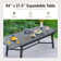 Alyah 8 - Person Metal Patio Dining Set with Extendable Rectangular Table