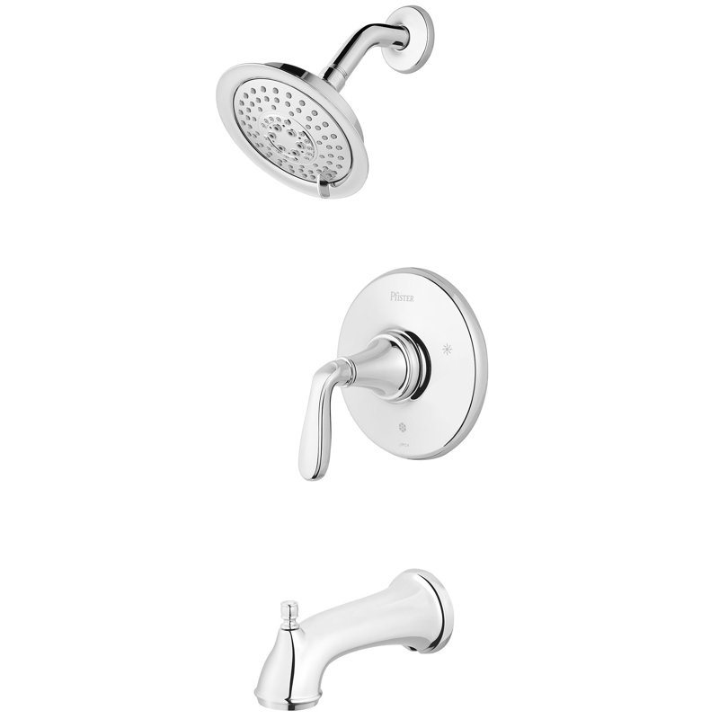 Robinet de baignoire et de douche à double fonction avec garniture Northcott, Chrome poli