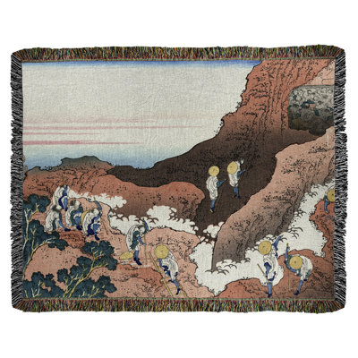 Katsushika Hokusai Hand Woven Throw Blanket