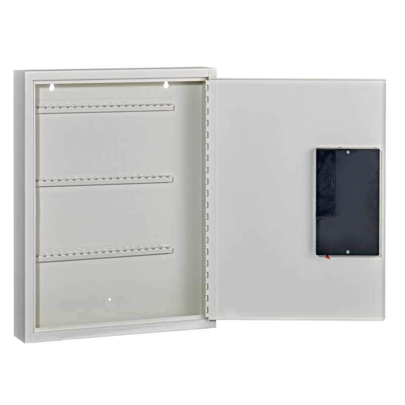 Armoire 60 clés à serrure numérique robuste en acier, Blanc