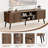  60 Inch Tv Stand For Tvs Up To 65", Mid-Century Modern Tv Stand With 2 Storage Cabinets And Open Shelf For Living Room-1168829749