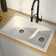 KRAUS Quarza™ 33" L Dual Mount 60/40 Double Bowl Granite Kitchen Sink