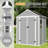 Durable Resin Outdoor Storage Shed With Floor, Lockable Door And Window