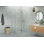 Halo 49 in. x 32 in. x 78 in. 90-degree Fully Frameless Glass Hinged Shower Enclosure