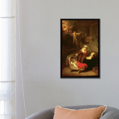 « the sainte family, c. 1645 » par rembrandt van rijn, reproduction sur toile