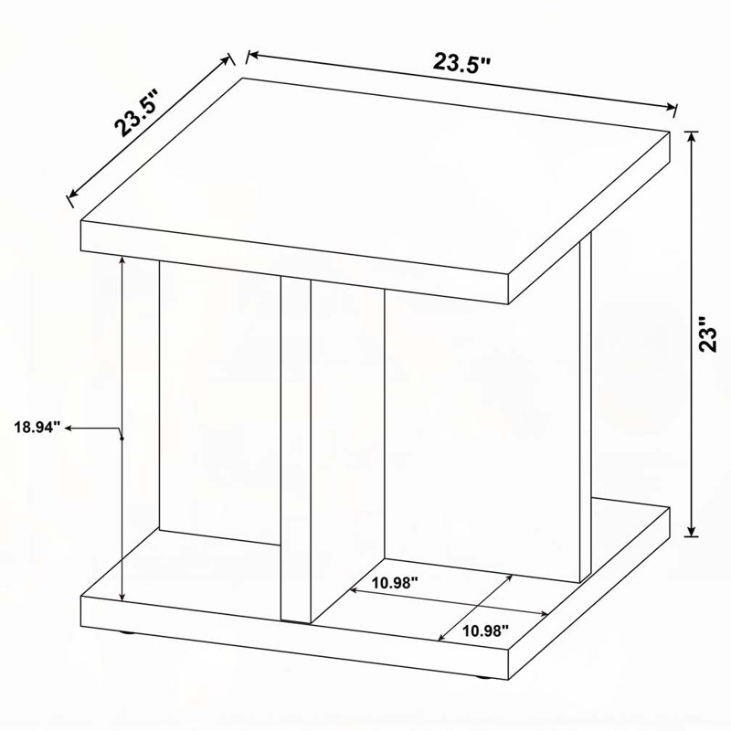 Metron Mango Square End Table