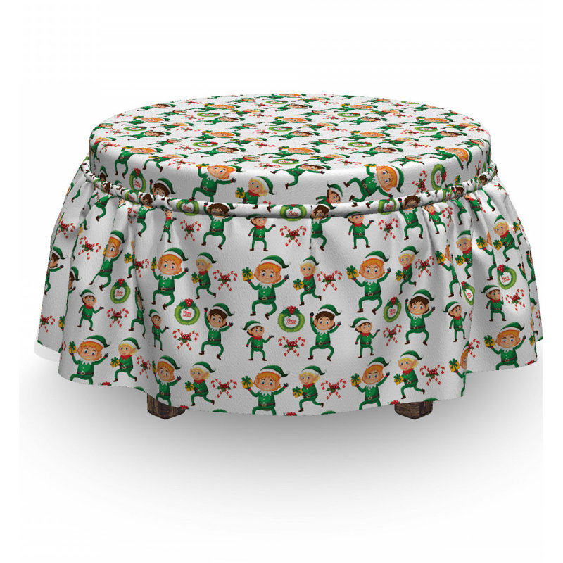 Box Cushion Ottoman Slipcover