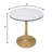 Bristol 24" Round Dining Table With Sintered Stone Top And Stainless Steel Pedestal Base-2108404296