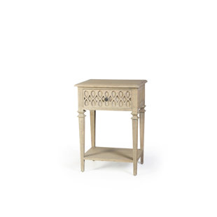 Artisans 50cm W Solid Wood Bedside Table