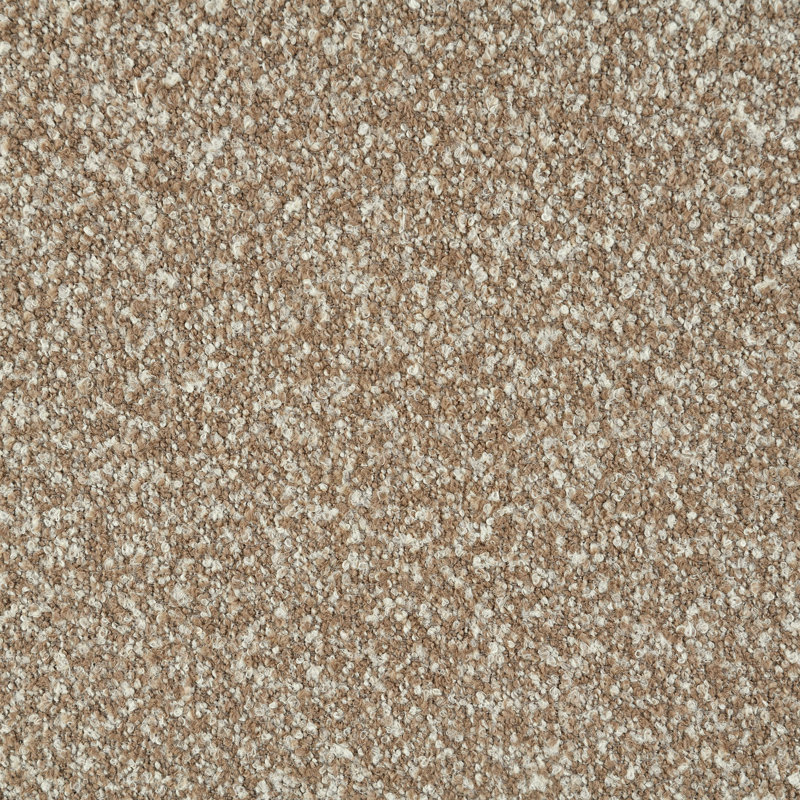 Lit en tweed EK Erica beige foncé, aucun outil requis, entièrement rembourré, bords arrondis, Très grand