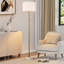 Lampe sur pied traditionnelle en métal à hauteur réglable de 68 po avec base à intensité variable 3 lumières et base en marbre Carmeline-1714181417
