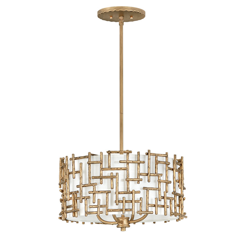 Farrah Ailith 4 - Light Single Drum Pendant