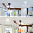 60-Inch 3-Blade Solid Wood Ceiling Fan Light
