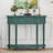 Mid-century Console Table with 1 Drawer & Carved Minimal Assembly Needed for Entrance Living Room-866812422