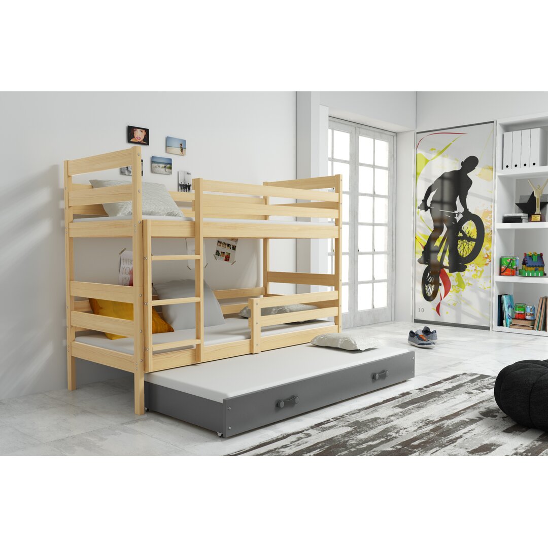 Kinderbett Sarina mit Ausziehbett und Schublade